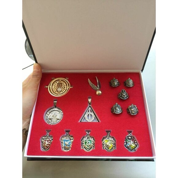 14 Pcs Harry Potter Wand Magical Wands Rings Necklace Decorate Gift Cosplay Game - Picture 6 of 6